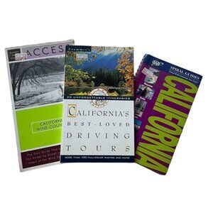 Lot 3 California Guide Driving Tour Wine Country Books u